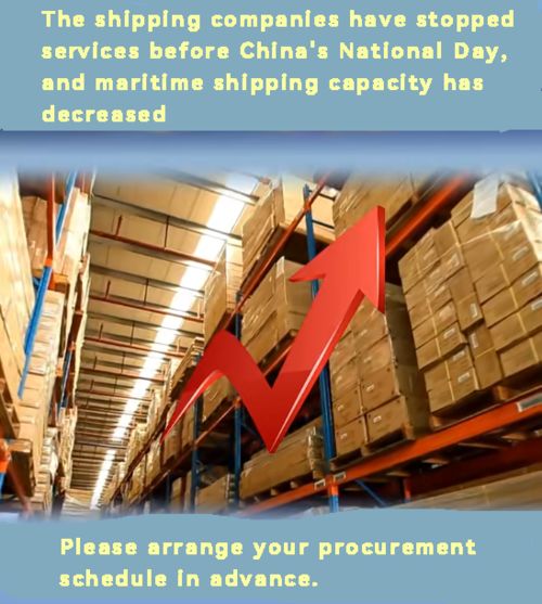 Laatste bedrijfsblogs De rederijen hebben de diensten stopgezet vóór de Nationale Dag van China, en de maritieme verzendcapaciteit is afgenomen