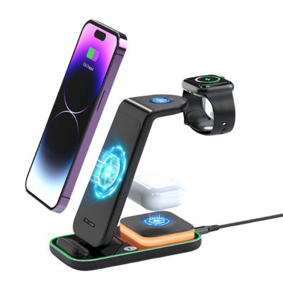 Goede prijs 9V 2A ingang All In One draadloos oplader Vier In One Night Light draadloos oplader online