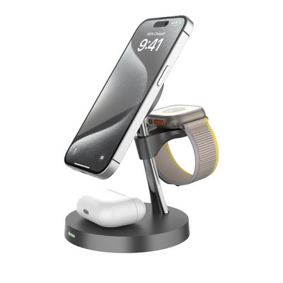 Goede prijs Zwart-wit zink legering Multifunctionele Apple Fast Magnetic 4 In1 draadloos oplaadstation Compatibel met Samsung Apple online