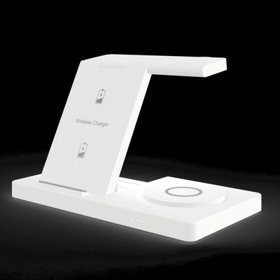 Goede prijs Opvouwbaar draadloos oplaadstation voor smartphones oorbellen horloges 3W horloge opladen 15W telefoon uitgang Custom online