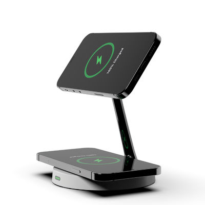 Goede prijs Zinklegering 3 in 1 Magnetische draadloze oplader 15W telefoon 3W oortelefoon opladen online
