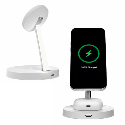 Goede prijs 15W/10W/7.5W/5W Multifunktioneel draadloos oplaadstation Zinklegering ABS 3 in 1 Magnetisch standje online