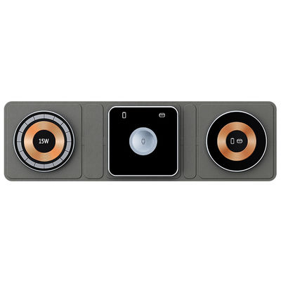 Goede prijs Opvouwbaar draadloos opladen 3voudig 5W/7.5W/10W/15W High Efficiency Power Charging Pad online
