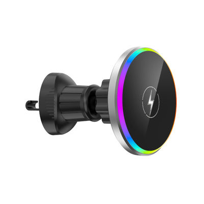 Goede prijs Universal Air Vent Magnetic Wireless Charger voor auto's met RBG Light online