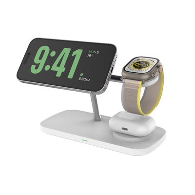Goede prijs QI2 5 in 1 Magnetic Wireless Charger iPhone Stand 15W Fast Mag-Safe Charger for iPhone 17/17 Pro/17 Air/17 Pro Max 16/15/14/13/12 Series Apple Magnet Wireless Charging Station/Pad for AirPods online