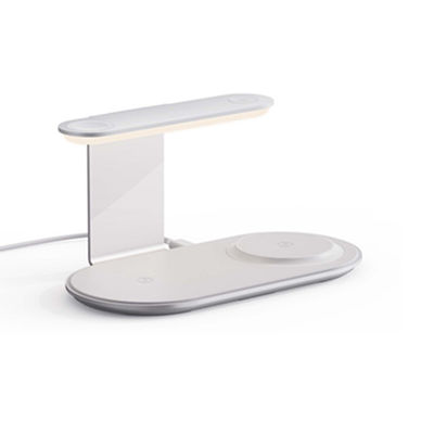 Goede prijs Aluminium legering 3-in-1 nachtlicht draadloos opladerstandje met 15W/10W/7.5W 5W uitgang online