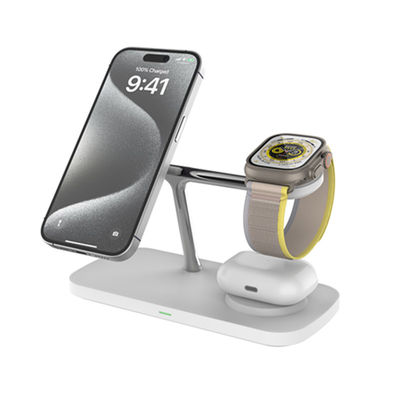 Goede prijs 2025 Nieuwe draadloze oplader T255 Fast Charger 15W/10W Ondersteunt een reeks Iphone en Iwatch online