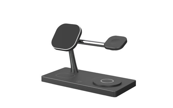 Goede prijs T218 Multifunctionele Draadloze Snelle Oplader voor Apple- en Samsung-telefoons, 15W, 10W, 7,5W, 5W Oplader met Nachtlampje, ABS Oplader online