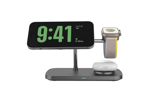 Goede prijs Groothandel T255 draadloos snellaadapparaat Magnetische ABS telefoonoplaadbank online