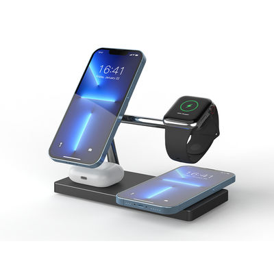 Goede prijs 7 in 1 Magnetische draadloze oplader All in One voor telefoon horloge oortelefoon wit en zwart online
