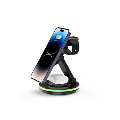 Multifunktioneel RGB licht draagbaar draadloos telefoonoplader Apple Watch Telefoonoplader
