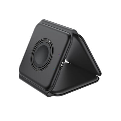 Goede prijs Draagbare opvouwbare alles in één draadloze oplader Iphone Iwatch Earphone Wit Zwart Kleur Slechts 0,35 kg online