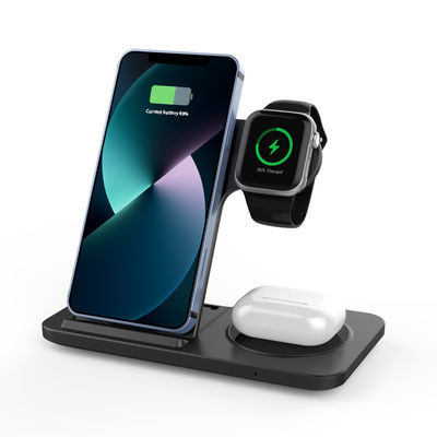 Goede prijs Opvouwbare 15W snelle all-in-one draadloze oplader Zwart en wit Oplaaddoeltreffendheid groter dan 75% online