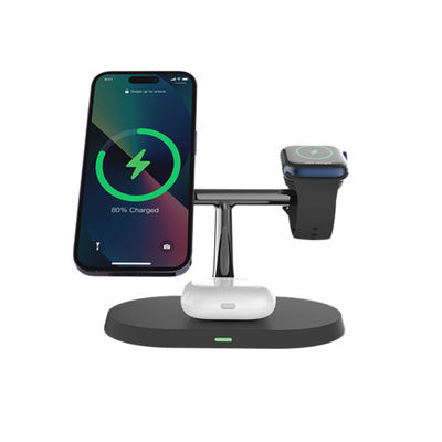 OEM-houder draadloos opladen multifunctie voor iphone oortelefoon horloge zwart en wit