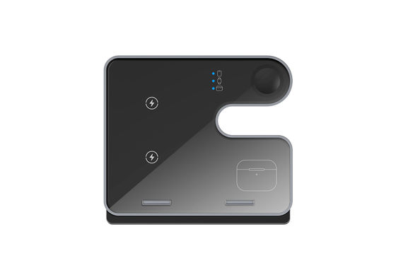Goede prijs Aluminium legering Zwarte houder Draadloos oplader Bracket Snel oplader Voor telefoon/oordopper/Iwatch online