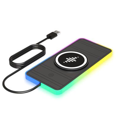Goede prijs Zwart RGB-draadloos oplaadpad voor auto's voor Apple iPhone/Watch 9V/2A Input Power Protection online