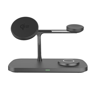 QI Fast Magnetic Wireless Charger TYPE-C Bracket Zinklegering Voor Telefoon IWatch Oordopje
