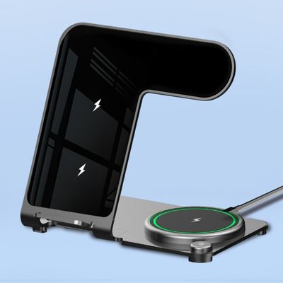 Goede prijs 15W/10W/7.5W 5W mobiele telefoonpositie-oplader 3 apparaten met meer dan 75% conversie efficiëntie online