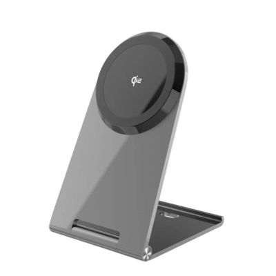 Goede prijs 15W Aluminium legering Qi 2 draadloos oplader met over temperatuur bescherming online