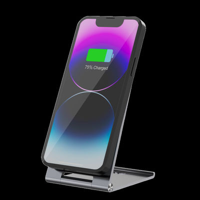 Goede prijs Qi 2 Aluminium legering opvouwbare draadloze oplaadbank voor andere Qi-telefoons en oordopjes online
