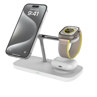 Qi 2 verstelbare magnetische draadloze oplaadhub voor Apple Watch / Samsung
