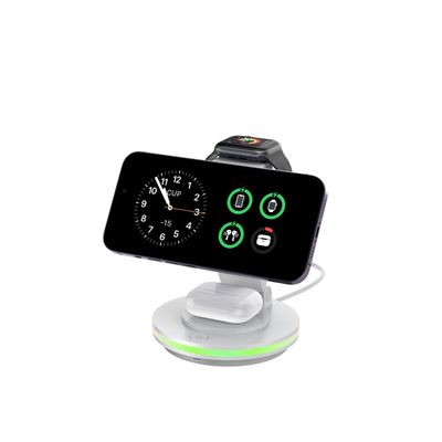 Goede prijs Draaibaar en opvouwbaar draadloos magnetisch telefoonoplader met LED-licht online