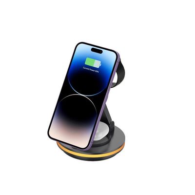 Goede prijs 4 in 1 magnetische draadloze roterende laadstation opvouwbare stand PD/QC Input CE/FCC/RoHS gecertificeerd online