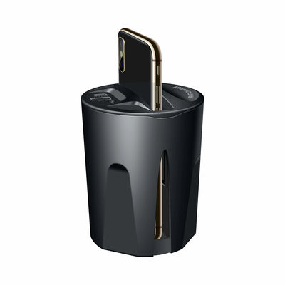 Goede prijs 110-205KHz oplaadfrequentie Draadloos oplader voor auto's met dubbele USB-uitgangsinterface online
