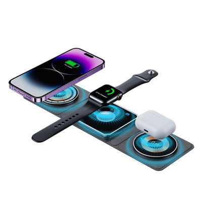 Goede prijs Opvouwbaar draadloos opladen 3voudig ontwerp voor Qi Smartphone Airpods En IWatch online
