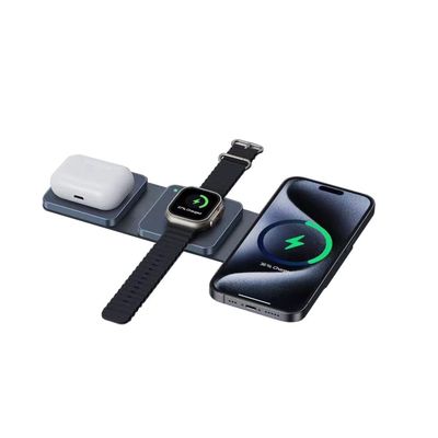 Goede prijs Compact opvouwbaar draadloos reisoplader met Qi draadloos opladen online