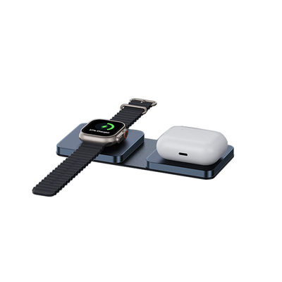 Goede prijs Compact vouwbaar draadloos oplader 3W - 15W Qi telefoon Apple Airpod IWatch Met USB Type C online