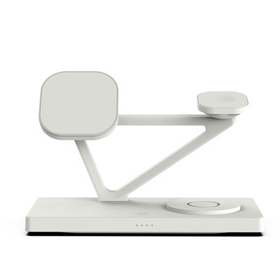 Goede prijs 5 in 1 15W snelle magnetische draadloze oplaadstation met nachtlicht 2W Aanvaard aangepast logo online