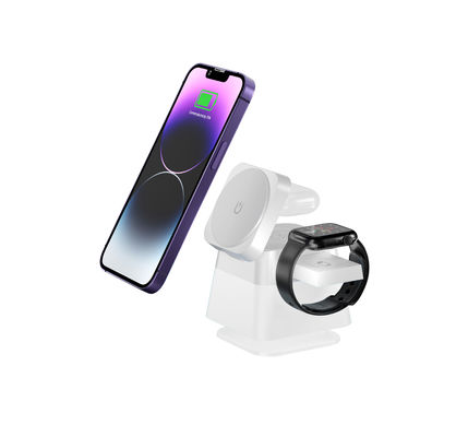 9v 2a Zwart Wit Abs Acryl Bracket Draadloos Charger Voor Telefoon/Oortelefoon/Uur