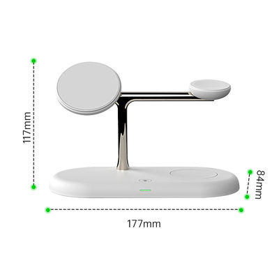 ABS Zinklegeringsmateriaal All in 1 Magnetische snelle draadloze oplader Laadafstand ≤ 8 mm
