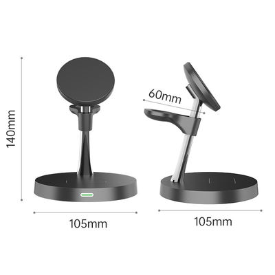 Abs zink legering 4 in 1 snel magnetisch draadloos oplaadstation met nachtlamp 2w