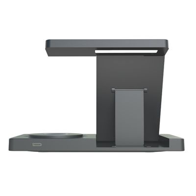 Goede prijs ABS materiaal opvouwbaar draadloos opladen 15W voor telefoon oortelefoon horloge met nachtlicht 2W online