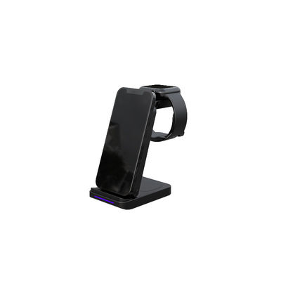5W Max Power Compact Wireless Charger voor het opladen van koptelefoons in zwart wit paars grijs