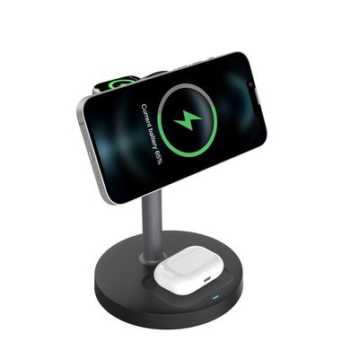 Goede prijs S11 3 in 1 magnetische draadloze oplaadbank met instelbare oplaadhoek en USB-type-C-invoerinterface online