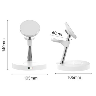 Wit en zwart Samsung Apple 2W nachtlamp Magnetisch oplader 9V/2A Een apparaat 9V/3A Dual-telefoons met type C-interface