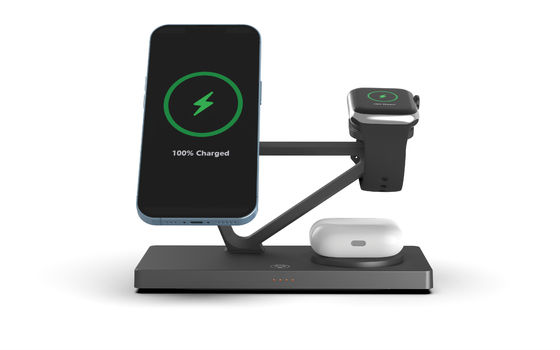 Goede prijs T216 Draadloos snellaadapparaat Ondersteuning Apple en Samsung Horloges Charger 15W/10W/7.5W/5W Ingebouwd nachtelijk licht online