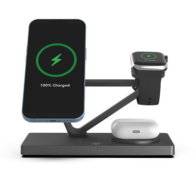 Goede prijs T216 draadloos snelladspeler 15W/10W/7.5W /5W Ondersteun Apple en Samsung Phone met nachtlicht ABS-oplader online