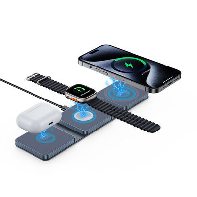 2025 Nieuwe 3 in 1 draadloze snellader mobiele telefoon Opvouwbare ondersteuning Apple en Samsung opladen