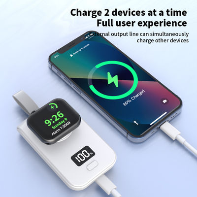 2025 Latest Wireless Charger Voor Apple Watches ABS+PC 2W Mini Power Bank Ondersteuning Harging Iwatch