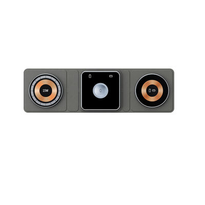 Goede prijs Multifunctionele 15W/10W draadloze oplader voor Apple en Samsung, X8 opvouwbare telefoonoplader online