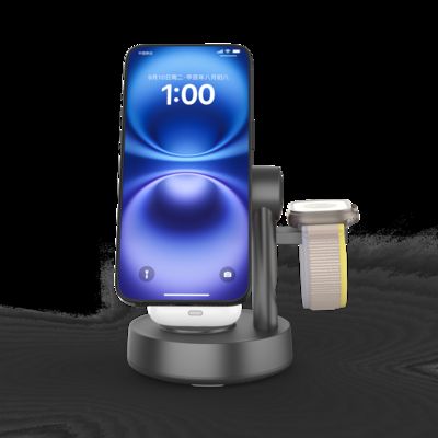 Goede prijs 25W Qi2 Magnetische draadloze oplader Stand 5 in 1 Bluetooth-luidspreker Voor iPhone 17~12 Pro Apple Watch 9 Airpods Pro Snel opladen online