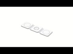 15W Qi compatibel draagbaar met overspanningsbescherming - Zwart/Wit