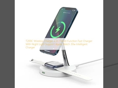 T269C draadloos oplader 4 in 1 Mulit-functie Fast Charger met nachtlicht ondersteuning Apple Watch 30w Intelligent Charger