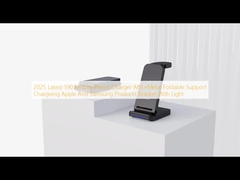 2025 Latest S90 Mobile Phone Charger ABS+Metal vouwbare ondersteuning opladen Apple And Samsung producten Bracket met licht