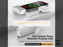 2025 Timess Nieuwe Efficiënte 4800mah Mobiele telefoon Power Bank Mini Power Bank Met Dual Type-C Interface Charging Bank