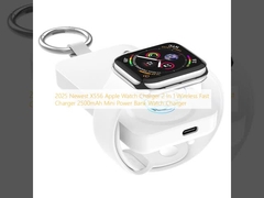 2025 Nieuwste X556 Apple Watch Charger 2 In 1 Draadloos Snel Charger 2500mAh Mini Power Bank Horloge Charger